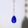 【珝设计】无烧皇家蓝蓝宝石水滴吊坠（12ct） 商品缩略图0