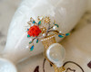 「花事」巴洛克珍珠珐琅花篮胸针【仅现货】 商品缩略图0