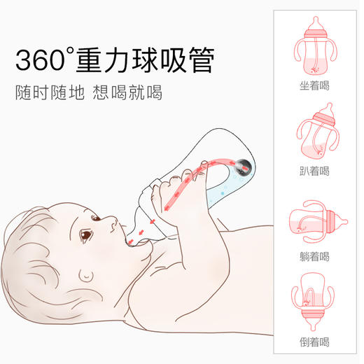 恩尼诺婴幼儿童ppsu宽口径奶瓶仿母乳防胀气呛奶宝宝戒奶断奶神器 商品图4