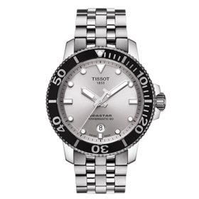 Tissot 天梭海星系列钢带自动机械男表T120.407.11.031.00