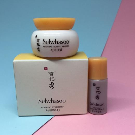 【五套装】【香港直邮】Sulwhasoo/雪花秀改善两件套小样 （弹力面霜5m+滋l润精华4ml） 商品图0
