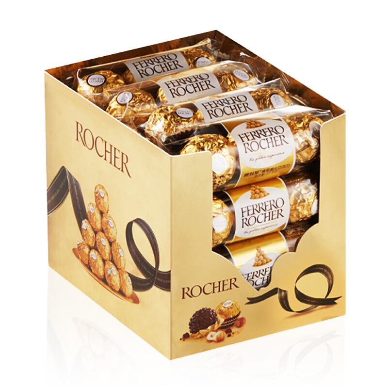 FERRERO ROCHER/费列罗 榛果巧克力T3*16粒 600G/盒JPY带授权招加盟代理