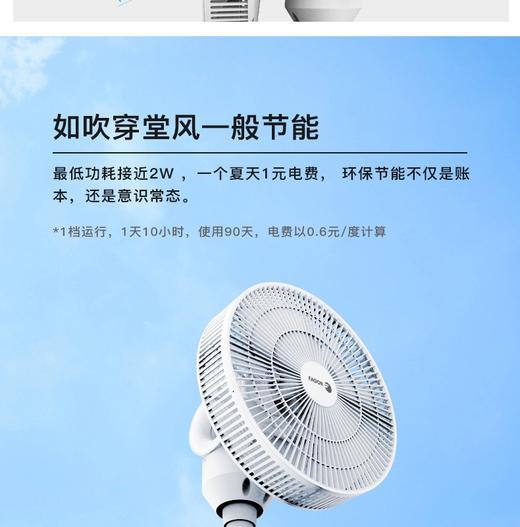 官方授权FAGOR/法格 静音循环扇电风扇 自然风 双层16叶VTR-96BJPY带授权招加盟代理 商品图10