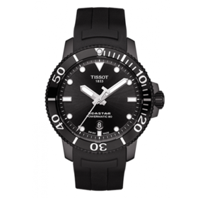 Tissot 天梭海星系列橡胶带80机芯机械男表T120.407.37.051.00