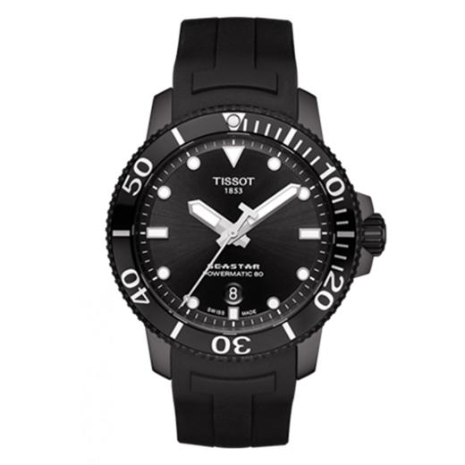 Tissot 天梭海星系列橡胶带80机芯机械男表T120.407.37.051.00 商品图0