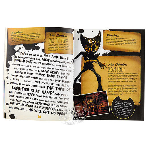 【中商原版】班迪与油印机：乔伊·德鲁工作室员工手册 英文原版 Joey Drew Studios Employee Handbook (Bendy and the Ink Machine) 商品图6