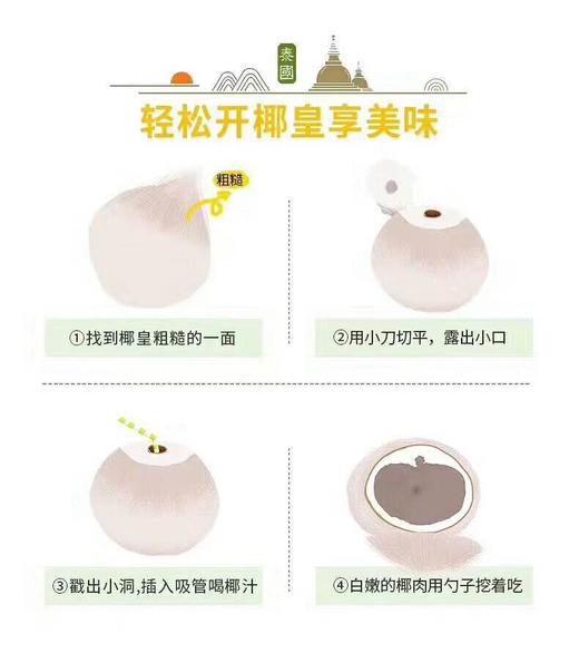 周二取货：【泰国椰皇】来自大自然的椰子水！喝完还可以吃肉肉哦！ 商品图14