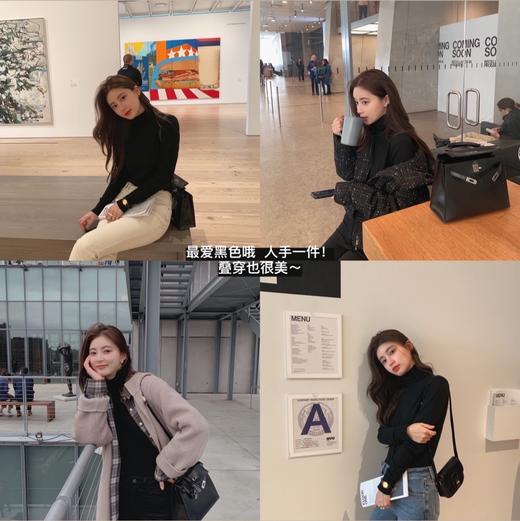 金蘑菇菇 【奶驼M码、姜黄L码】神仙打底系列 冬天不入一件堆堆领拯救你的外套吗 商品图2