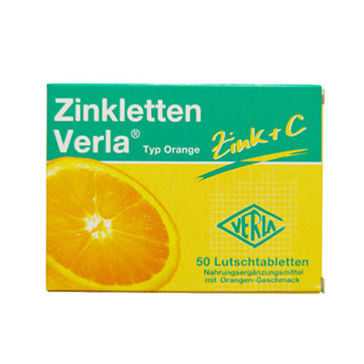 【保税】德国verla 锌片 婴儿儿童孕妇宝宝补锌咀嚼片维生素VC开胃改善厌食 50粒 商品图0
