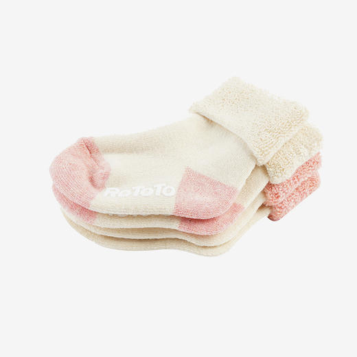 RoToTo OMEDETO SOCKS 最高品质超长棉SUVIN GOLD植物天然染色婴儿袜子2件套（6-12个月） 商品图3