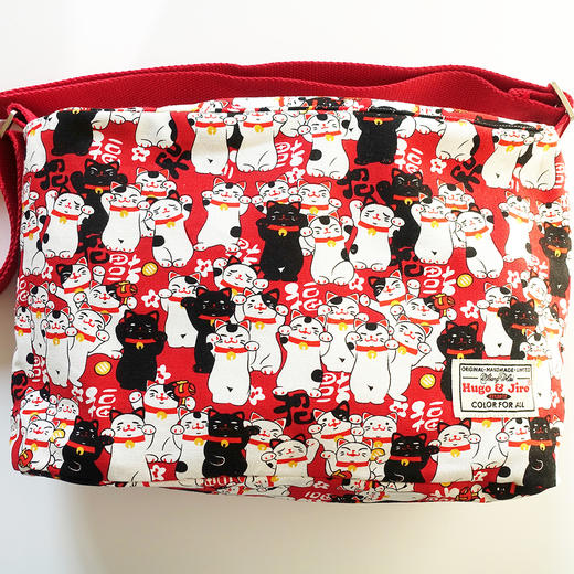 HUGOJIRO中号斜挎包风の花好多招财猫 商品图4