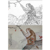 工笔动物白描底稿-郑路迅作品十二生肖-猴-斗方小品册页-LX09 商品缩略图0