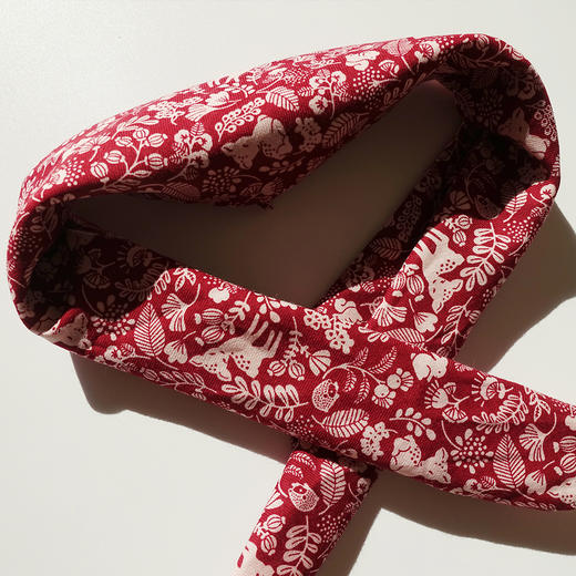 HUGOJIRO小方巾插画圣诞小鹿红 商品图1