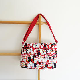 HUGOJIRO中号斜挎包风の花好多招财猫