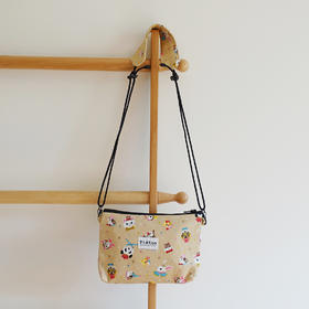 HUJI祤集pieton斜挎包插画小小马戏团咖