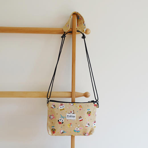HUJI祤集pieton斜挎包插画小小马戏团咖 商品图0