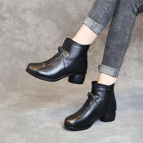 MLD-8879秋冬新复古民族风真皮女靴