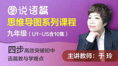 【网课】于玲：图说语篇思维导图系列课程（九年级上）