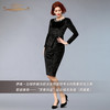 【特惠】YIQU |“芳香四溢”钻石绒连身裙（深邃黑）PT 商品缩略图3