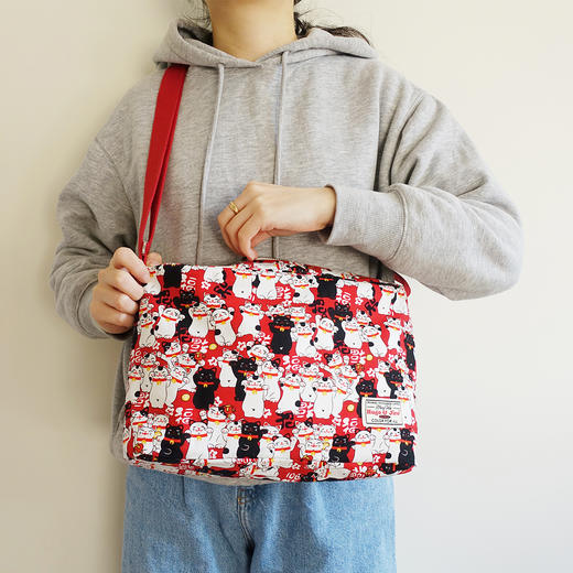HUGOJIRO中号斜挎包风の花好多招财猫 商品图2