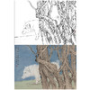 工笔动物白描底稿-郑路迅作品十二生肖-猪-斗方小品册页-LX12 商品缩略图0