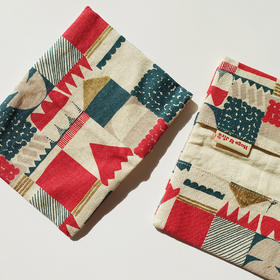 HUJI祤集名片夹插画几何小屋