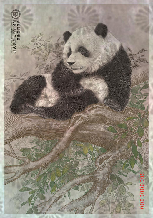 大熊猫钞艺画系列藏品（编号随机） 商品图5