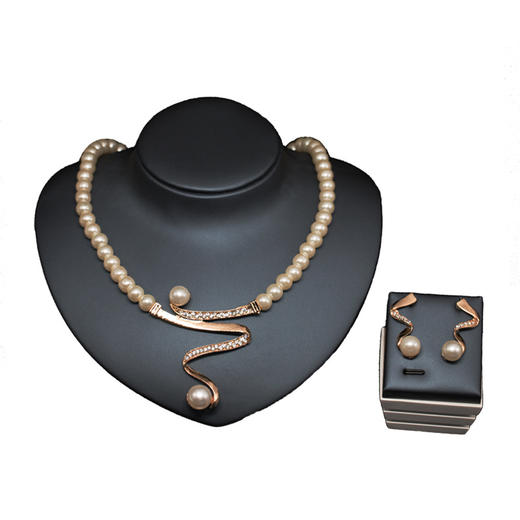LF-LPS0013P秋冬爆款珍珠环保合金首饰套装 商品图1