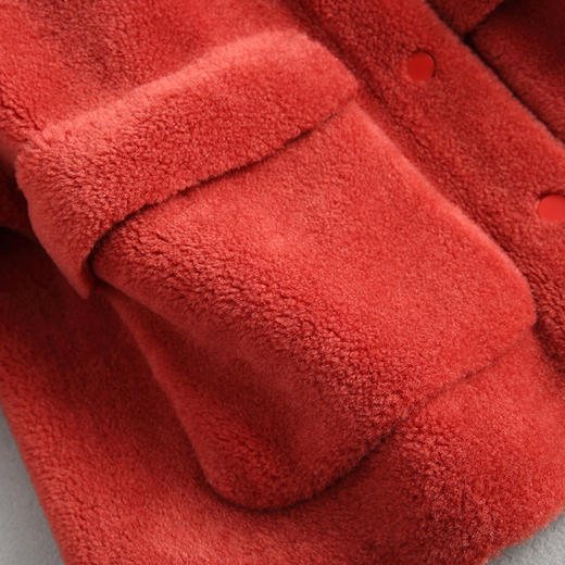 DX-9144冬季新款颗粒羊毛皮毛一体皮草外套 商品图3