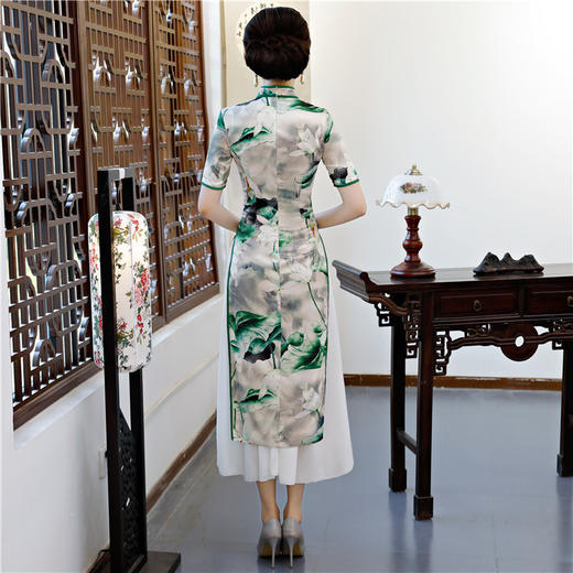 SYK-G838616款复古改良中国风中式民族旗袍裙TZF 商品图2
