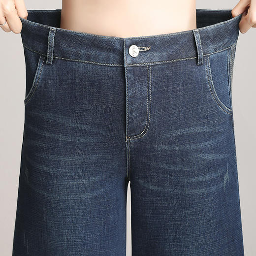 KP-NDLB6820冬季新款高腰加厚直筒宽松垂感显瘦胖MM长裤 商品图3