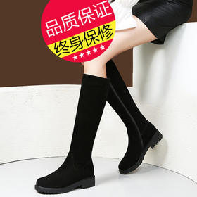 OLDD41-24不过膝盖磨砂全牛皮长靴