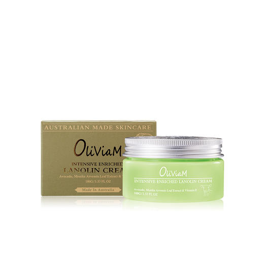 【一般贸易】澳洲Oliviam牛油果精华滋养绵羊油面霜100g/瓶 商品图0