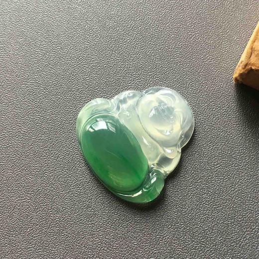 高冰种晴水绿阳绿肚子俏色厚庄弥勒佛 商品图4