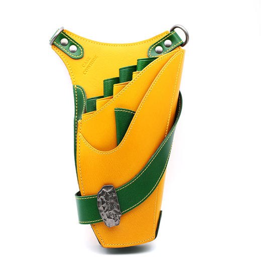 十兵衞/九只装/挎包/腰包/真皮/复古棕/深酒红/脏脏色/黄绿撞色/腰包/剪刀包 商品图5