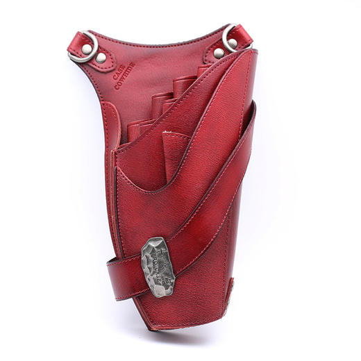 十兵衞/九只装/挎包/腰包/真皮/复古棕/深酒红/脏脏色/黄绿撞色/腰包/剪刀包 商品图4