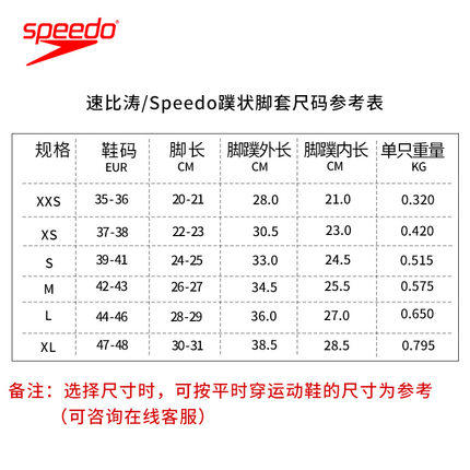 新款Speedo脚蹼 专业游泳脚蹼 柔软舒适 游泳装备 商品图4