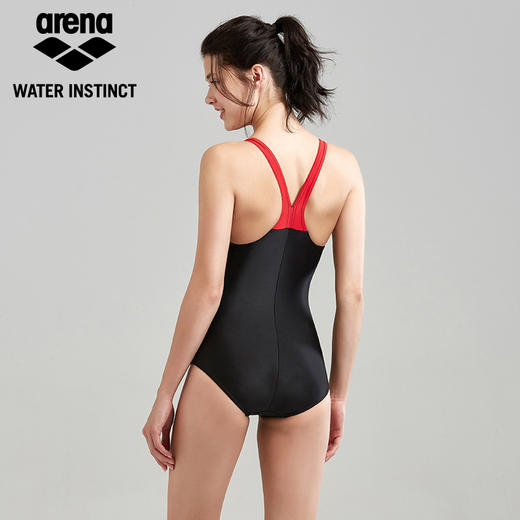 新款 arena阿瑞娜女款泳衣 专业运动训练 连体泳装性感遮肚显瘦9163 商品图2
