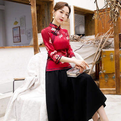 C 0223 2019新款香云纱旗袍 商品图2