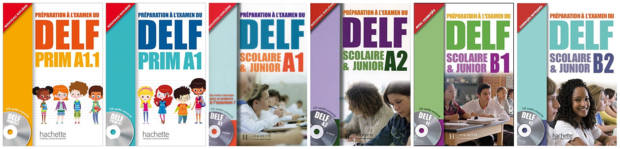 DELF Junior&Prim 青少年和儿童DELF考试用书PREPARATION系列