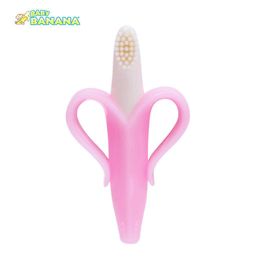 baby banana 香蕉宝宝婴儿牙胶 粉色 商品图0