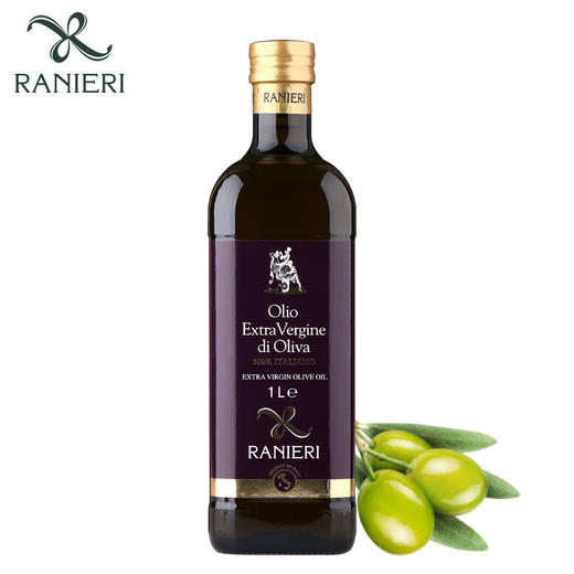 拉涅利 100%意大利特级初榨橄榄油原瓶进口 食用油 1L 低脂餐健身 商品图2