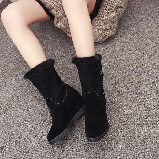 LN 888A磨砂皮坡跟厚底雪地靴 商品图1