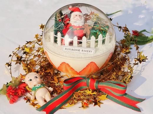 圣诞季【圣诞酸奶慕斯水晶球】|草莓酸奶慕斯蛋糕，满百起送。点亮你的童话梦 商品图5