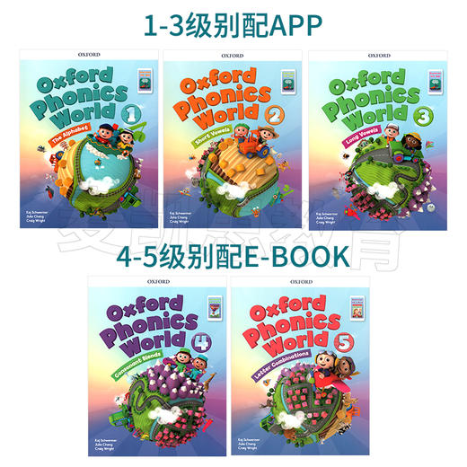 新版原版进口牛津少儿英语自然拼读oxford phonics world 1-2-3-4-5级 商品图2