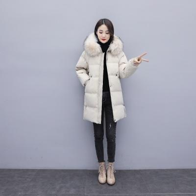 CQYHY209冬季新款中长款加厚chic羽绒棉衣女宽松过膝大毛领棉服外套潮 商品图2