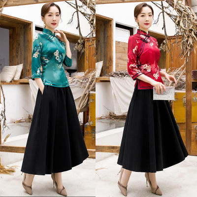 C 0223 2019新款香云纱旗袍 商品图3