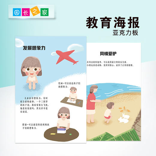 蒙台梭利教育海报亚克力