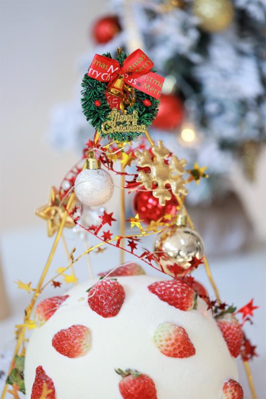 圣诞季【幸福圣诞树】|草莓戚风蛋糕（均配蜡烛），一个带着幸福物语的圣诞礼盒 商品图1