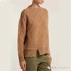 21年末折扣！七折！驼色拧花斜织羊毛衫 商品缩略图1